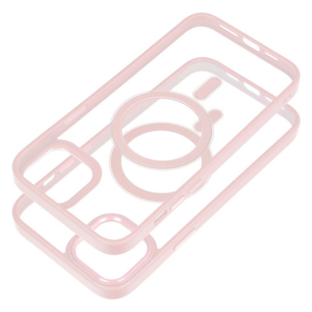 Color Edge Mag Cover case compatible with MagSafe for IPHONE 14 PLUS pink 593910