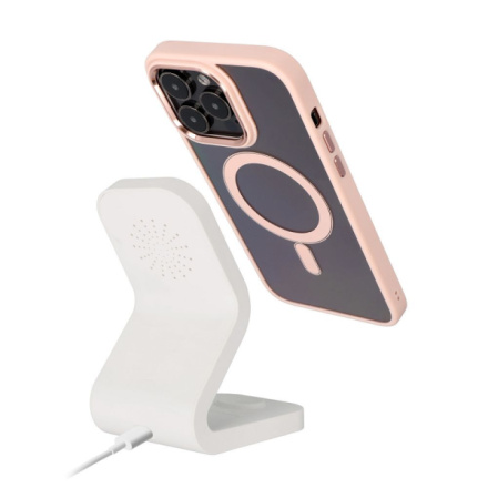 Color Edge Mag Cover case compatible with MagSafe for IPHONE 15 pink 593911