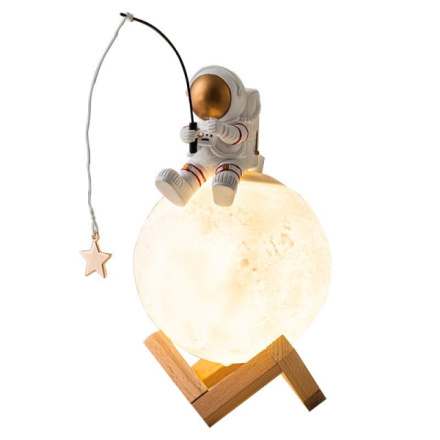 Moon table lamp / humidifier ASTRONAUT sitting Art Deco (model 5) AFSH 599220
