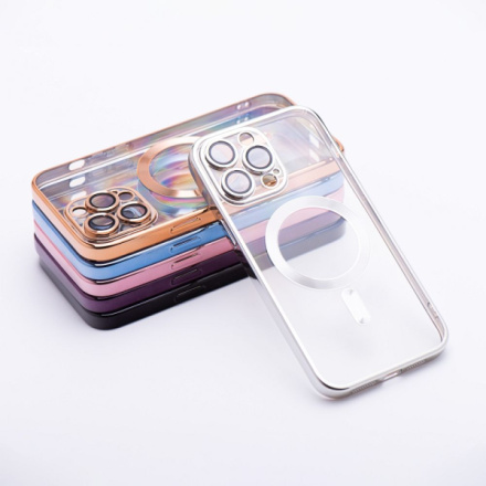 Electro Mag Cover case compatible with MagSafe for SAMSUNG S24 ULTRA silver 600265
