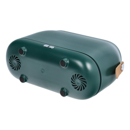 Colorful flame aromatherapy machine / humidifier / diffuser Art Deco model HZ005 dark green 600489