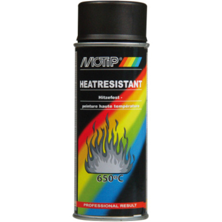 Motip Heat Resistant žáruvzdorný do 650 °C, černá, 400 ml