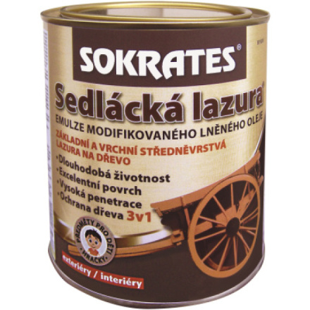 Sokrates Sedlácká lazura na dřevo, pinie 0,7 kg