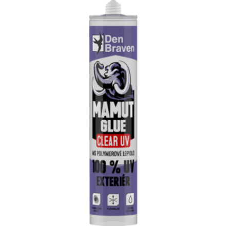 Den Braven Mamut Glue Clear 100 %  UV Exteriér transparentní lepidlo, 290 ml