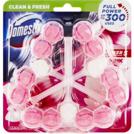 Domestos Power 5 Pink Magnolia WC blok 3 x 55 g