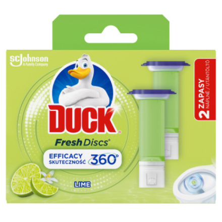 Duck WC blok Fresh Discs Limetka, 2× 36 ml