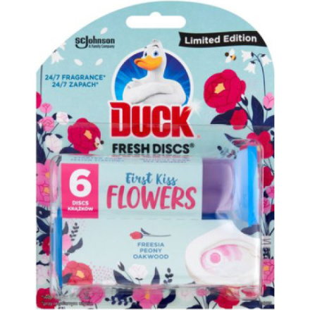 Duck Fresh Discs First Kiss Flowers WC blok, 36 ml