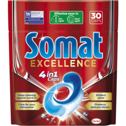 Somat tablety do myčky Excellence 4v1, 30 ks