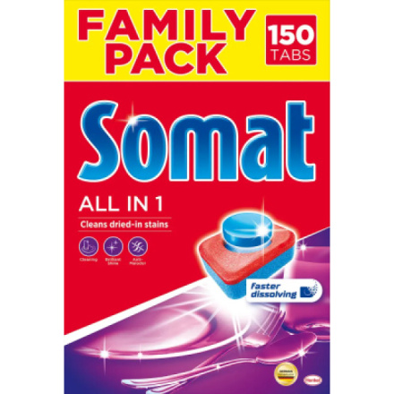 Somat tablety do myčky All in 1, 150 ks