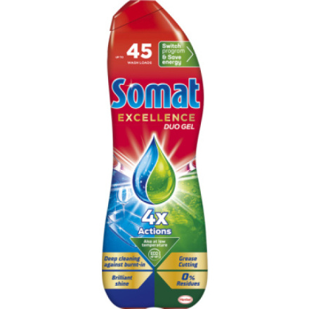 Somat Excellence Duo gel do myčky proti mastnotě 45 dávek, 810 ml