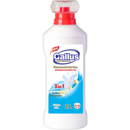 Gallus prací gel White, 57 dávek, 2 l
