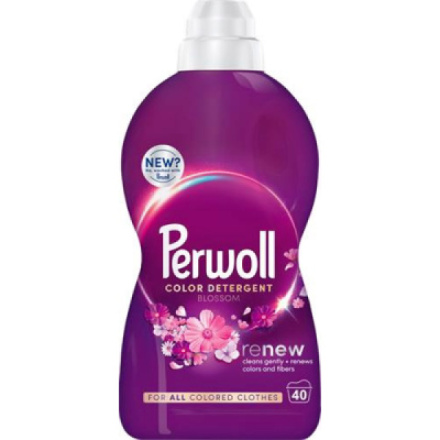 Perwoll prací gel Mega Renew Blossom 40 praní, 2000 ml