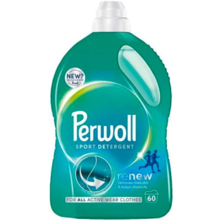 Perwoll prací gel Renew Sport sportovní prádlo, 60 praní, 3000 ml
