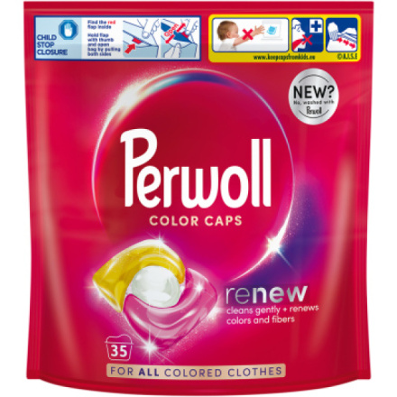Perwoll prací kapsle Renew Color na barevné prádlo, 35 praní
