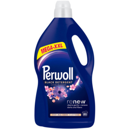 Perwoll prací gel Mega XXL Renew Dark Bloom 80 praní, 4000 ml