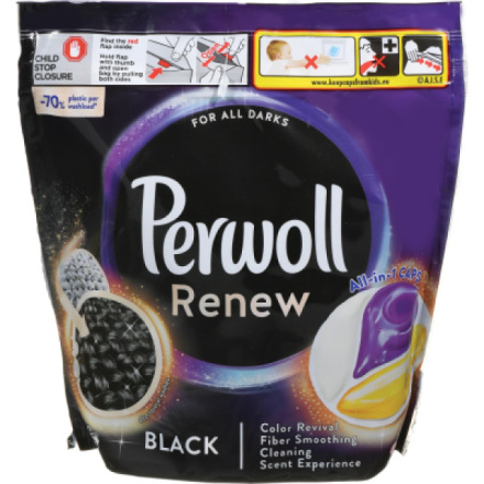 Perwoll kapsle na praní Renew Black, 32 praní