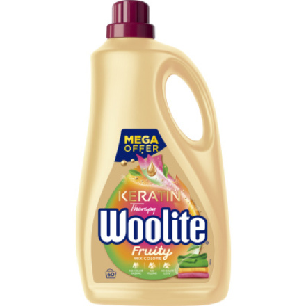 Woolite Color Fruity Keratin prací gel 60 praní, 3,6 l