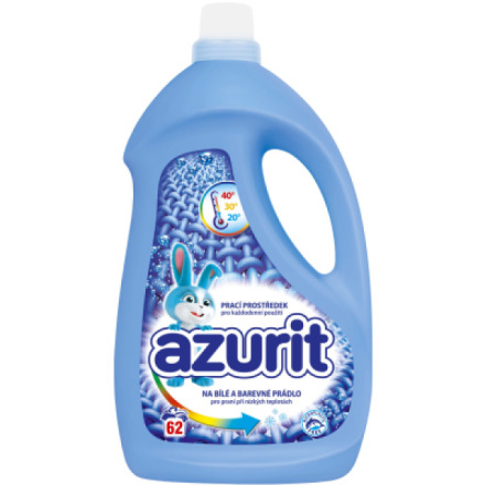 Azurit prací gel univerzální pro praní při nízkých teplotách 62 praní, 2,48 l