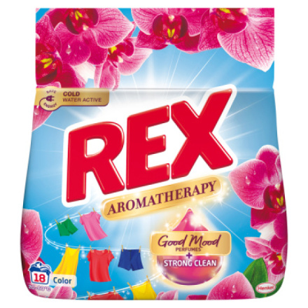 REX prací prášek Aromatherapy Orchid Color 18 praní, 990g