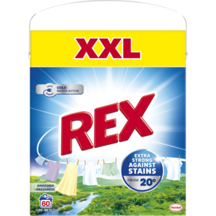 Rex Amazonia Freshness prací prášek, 3,3 kg, 60 dávek