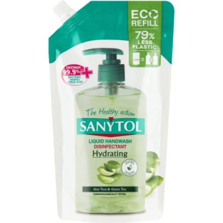 Sanytol tekuté mýdlo dezinfekční hydratující náplň, 500 ml