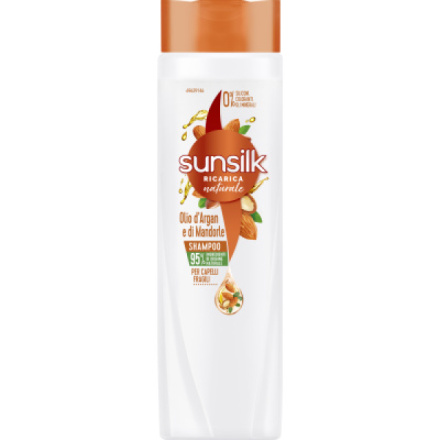 Sunsilk šampon s arganovým a mandlovým olejem, 250 ml