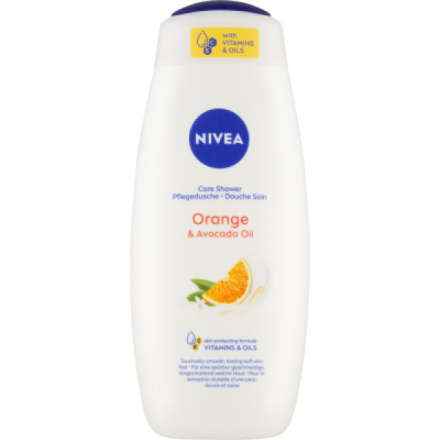 Nivea Orange & Avocado Oil pečující sprchový gel, 500 ml
