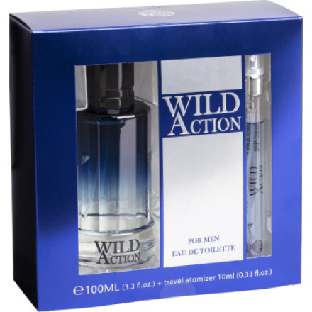 Kazeta Wild Action MEN, edt 100 ml + edt 10 ml