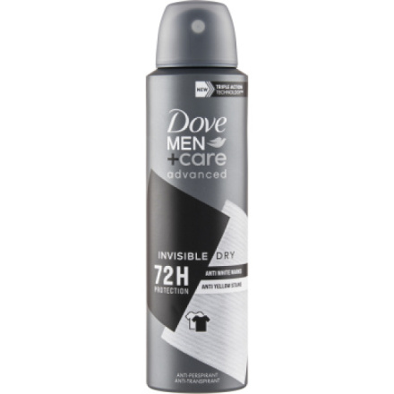 Dove Men+Care Advanced Invisible Dry Antiperspirant sprej, 150 ml deospray