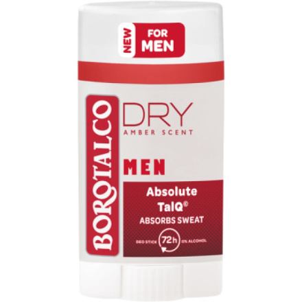 Borotalco Men Dry Amber Scent deodorant stick pro muže 40 ml deostick