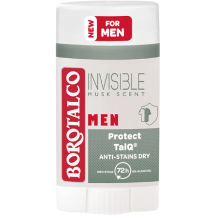 Borotalco Men Dry Invisible deodorant stick pro muže 40 ml deostick