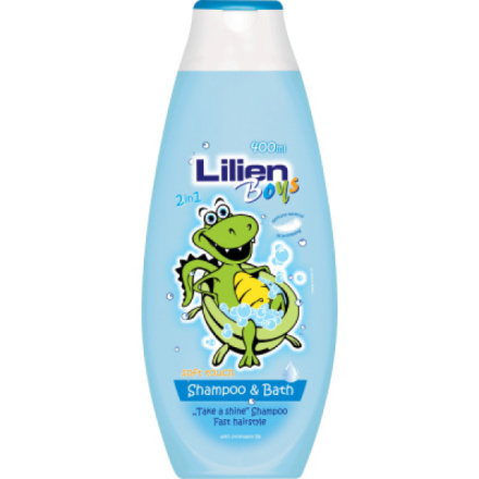 Lilien Kids Boys 2v1 dětský šampon & pěna pro chlapce, 400 ml