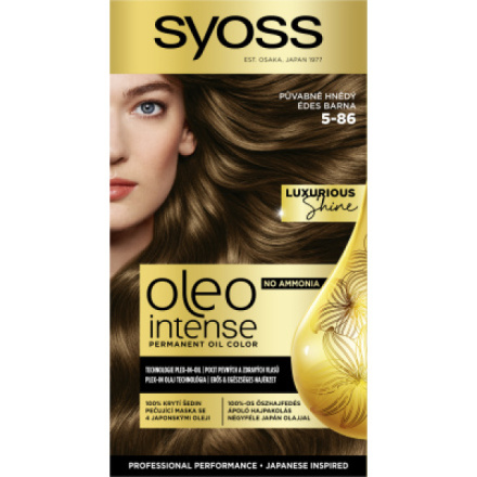 Syoss Oleo Intense olejová barva na vlasy 5-86 Půvabně hnědý