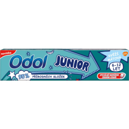 Odol Junior dětská zubní pasta, mátová, 95 % přírodní,  6-12 let, 50 ml