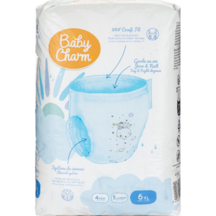 Baby Charm jednorázové plenky Super Dry Pants 15+ kg, 18 ks