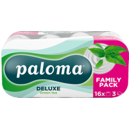 Paloma 3vrstvý toaletní papír Green Tea, 16 rolí