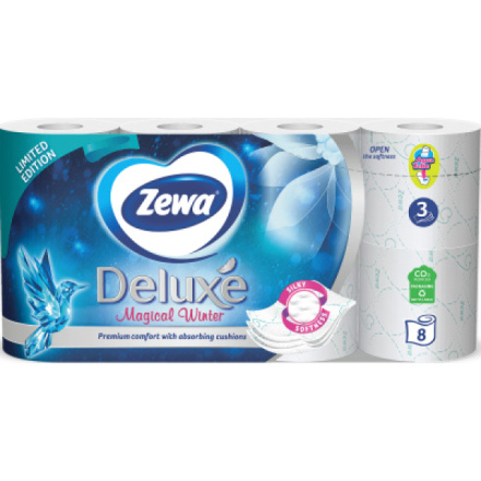 Zewa Deluxe Winter 3vrstvý toaletní papír, 19,3 m, 8 rolí