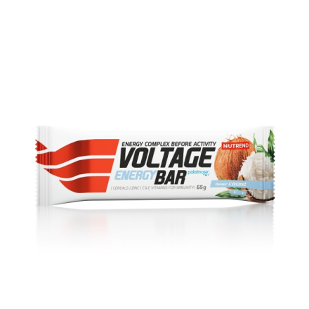 Nutrend VOLTAGE ENERGY bar 65 g, kokos VM-034-65-KO