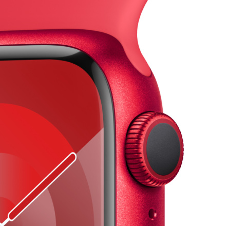 Apple Watch Series 9 41mm PRODUCT(RED) Červený hliník s PRODUCT(RED) sportovním řemínkem - S/M MRXG3QC/A