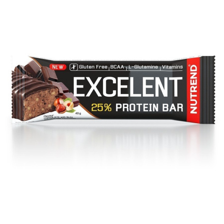 Nutrend EXCELENT protein bar 40 g, čokoláda s oříšky VM-025-40-ČOO