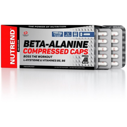 Nutrend BETA-ALANINE COMPRESSED CAPS, 90 kapslí VR-075-90-XX