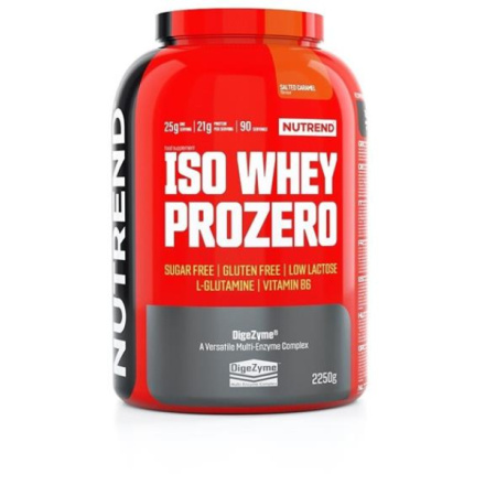 Nutrend ISO WHEY PROZERO 2250 g, slaný karamel VS-102-2250-SKA