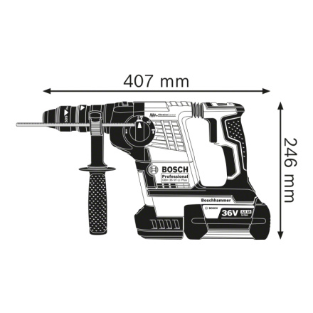 Bosch GBH 36 VF-LI Plus Professional Akumulátorové vrtací kladivo s SDS plus 0.611.907.003