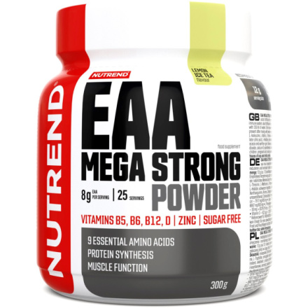 Nutrend EAA MEGA STRONG POWDER 300 g, ledový čaj citron  VS-094-300-ITC