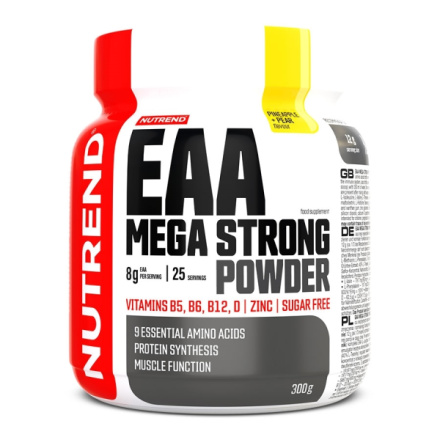 Nutrend EAA MEGA STRONG POWDER, 300 g, ananas+hruška VS-094-300-ANHR