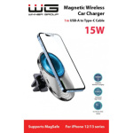 Bezdrátová autonabíječka WG 27 pro iPhony podporující MagSafe - 15W , 0591194110078