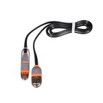 Tel1 KABEL 1 metr PC SLIM 2 v 1 MICRO USB/IPHONE 6 černá 38959