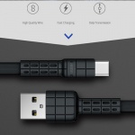 REMAX USB datový Kabel - Armor RC-116a - Typ C, 1 m, Modrá