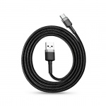 Baseus Usb Kabel Cafule Typ-C 2,4 A 2 m (CATKLF-CG1) černá-šedá