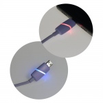 Kabel micro USB 1metr BOX-7X Ring růžová 5901737852823